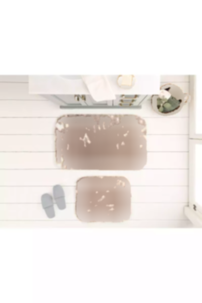 زیرپایی حمام سفید/قهوه 50x80cm برند Madame Coco کد 1743819065