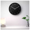 ساعت دیواری مشکی باستان 38cm برند IKEA کد 1743531669