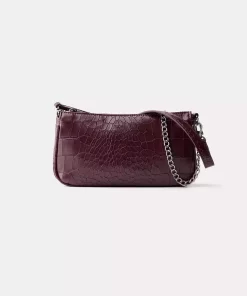 کوچک چرم مصنوعی کیف زرشکی برند Bershka کد 1743504773
