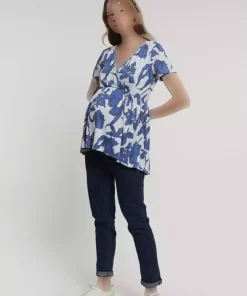 بلوز clara آبی برند Lyn Mama کد 1743467887