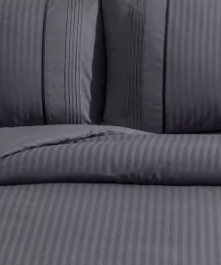 ست کاور سرویس خواب آجدار دونفره طوسی تیره برند Madame Coco کد 1743503524