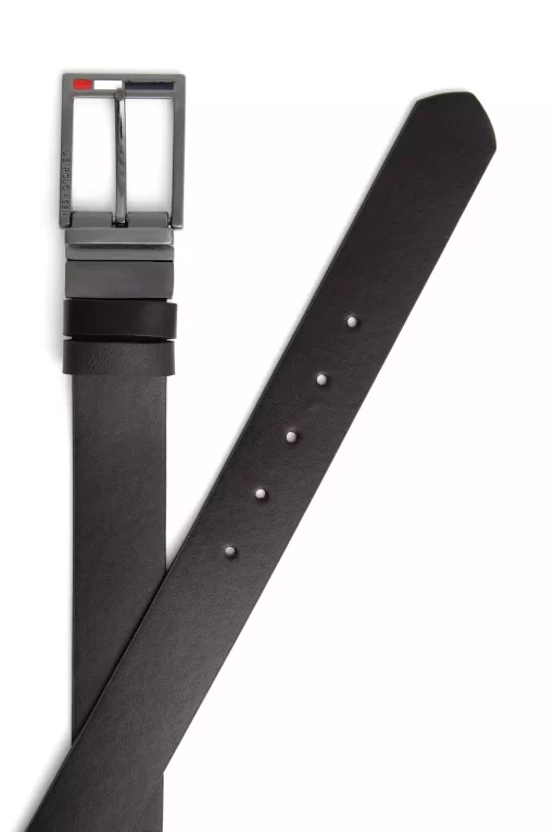 کمربند سیاه دو طرفه مردانه برند U.S. Polo Assn. کد 1745638275