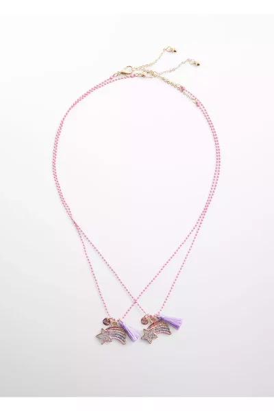 گردنبند صورتی دخترانه برند MANGO کد 1744036933