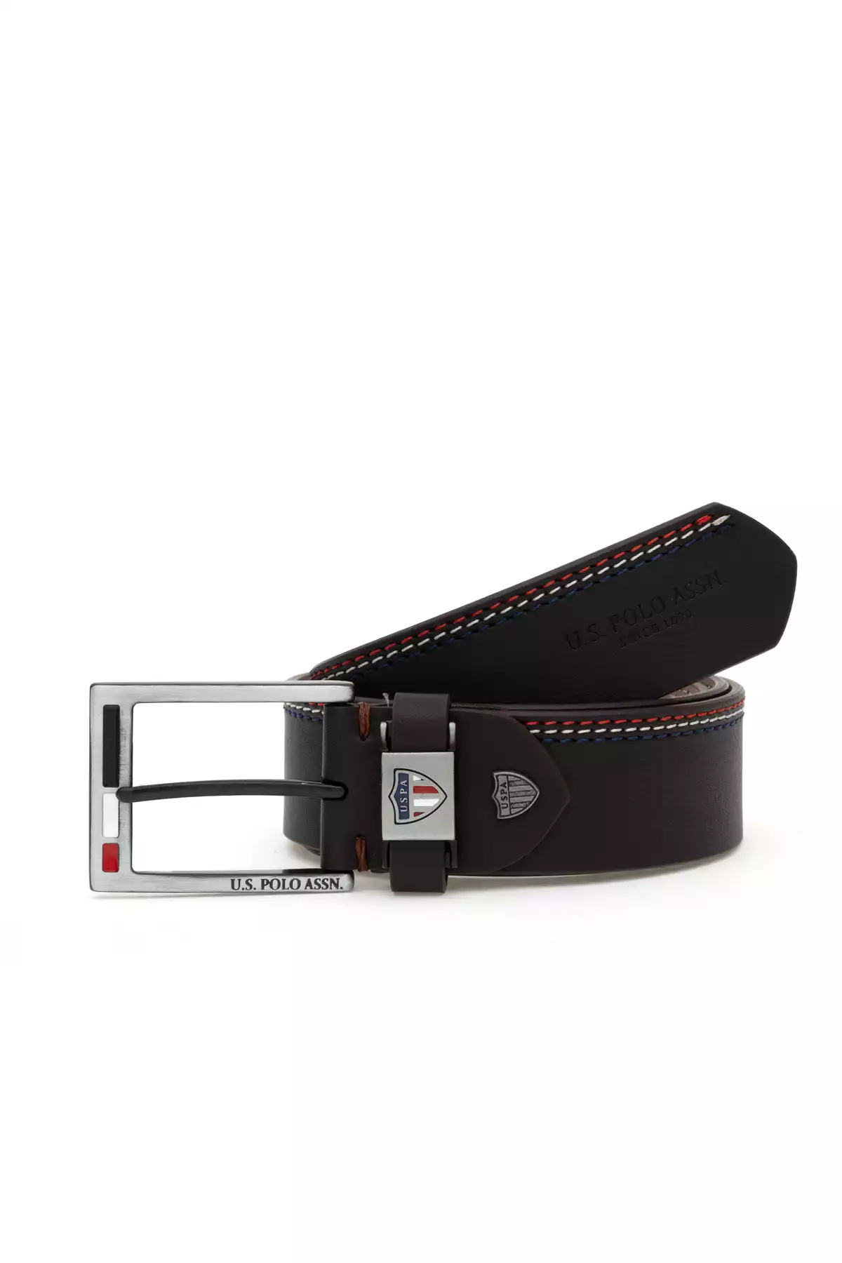 کمربند قهوهای مردانه برند U.S. Polo Assn. کد 1745649132