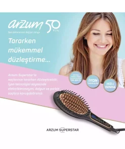 صاف کننده شانه سر/مو سرامیک 600 500 / مشکی برند Arzum کد 1743500589