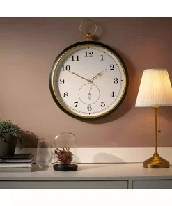 ساعت دیواری سیاه 46cm برند IKEA کد 1743525192