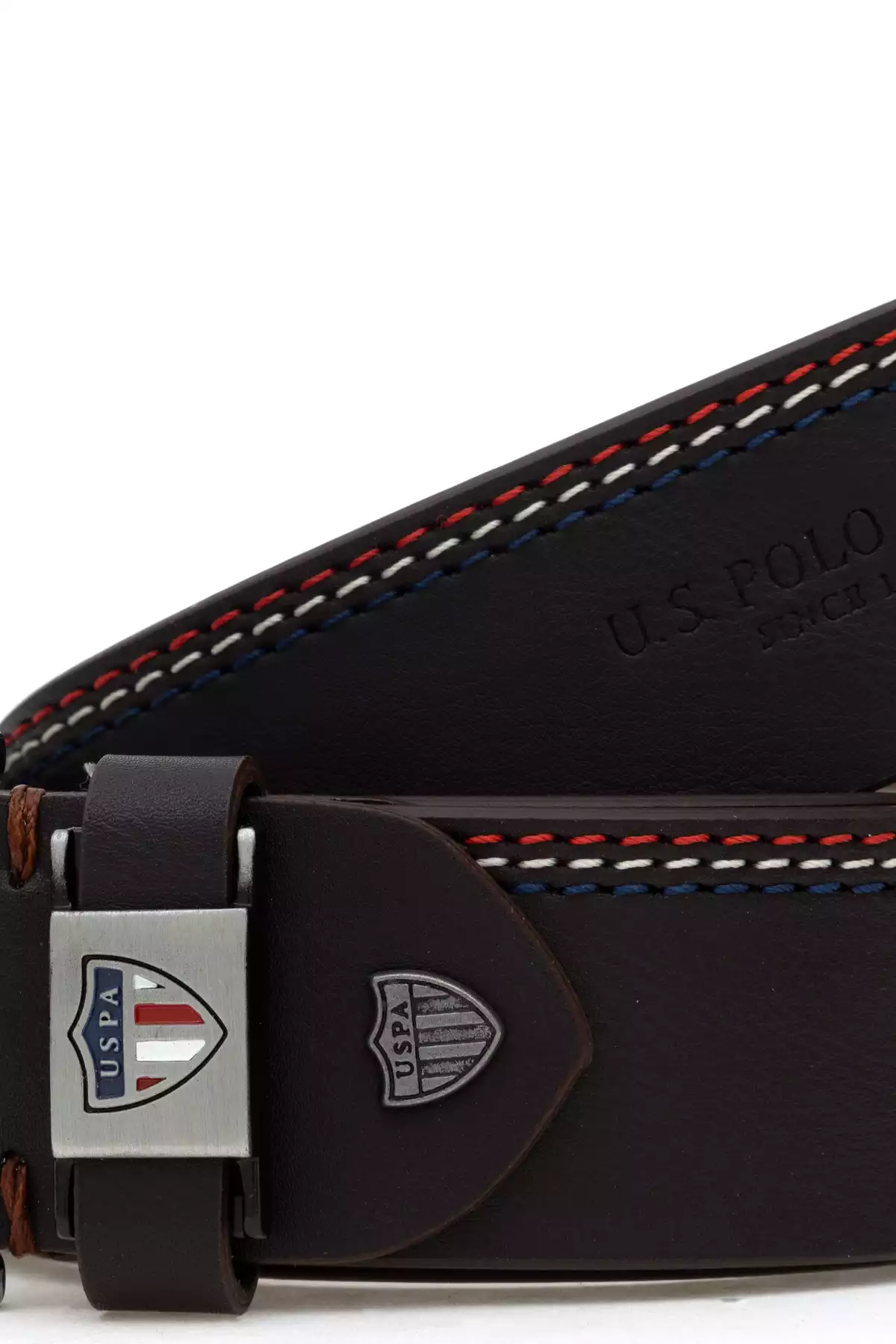 کمربند قهوهای مردانه برند U.S. Polo Assn. کد 1745649132