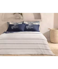 ست کاور پنبه ای دو‎نفره سرمه کف دست 200x220cm برند English Home کد 1743503531