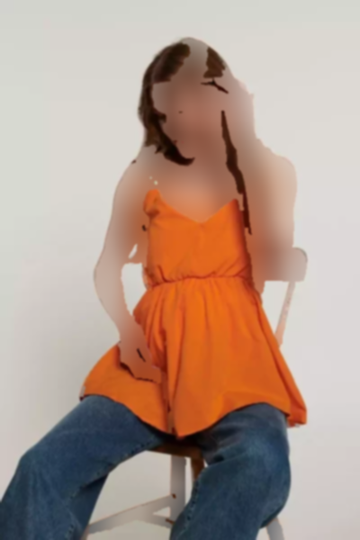 بلوز نارنجی برند Lyn Mama کد 1743538272