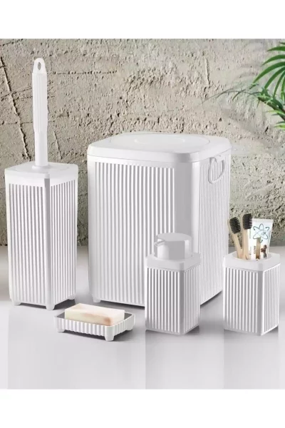 ست سرویس بهداشتی آکریلیک 5تکه برند decovien کد 1748323271