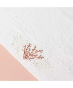 حوله صورت بامبو سفید 50x85cm برند Linens کد 1748490132
