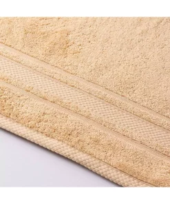 حوله صورت نرم خردلی 50x85cm برند Linens کد 1748490666