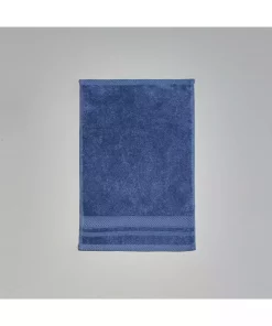 حوله دست و صورت پنبه نرم آبی تیره 30x45cm برند Linens کد 1748484682