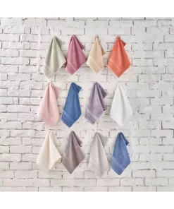 حوله دست و صورت پنبه نرم آبی تیره 30x45cm برند Linens کد 1748484682