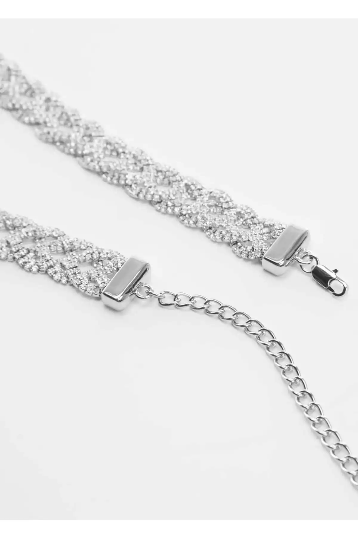 کمربند طرحدار بافتنی نگین دار استراس برند MANGO کد 1748630470