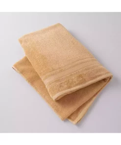 حوله حمام نرم خردلی 85x150cm برند Linens کد 1748497263
