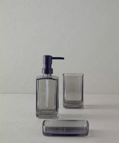 ست سرویس بهداشتی گلوریا خانه شیشه ای خاکستری آنتراسیت vdessingx گودال برند English Home کد 1748317267