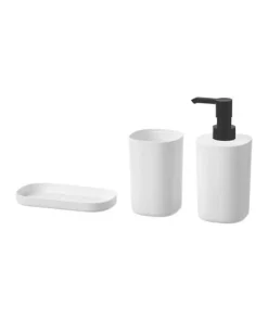 ست ظرف صابون مایع حمام سفید برند IKEA کد 1748323450