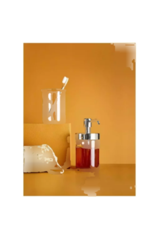 ست سرویس بهداشتی مایع شیشه ای 2تکه شفاف کروم روکش سوبونلوک برند IKEA کد 1748323448