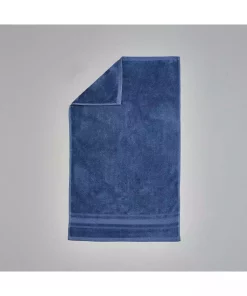 حوله صورت پنبه نرم آبی تیره 50x85cm برند Linens کد 1748485267