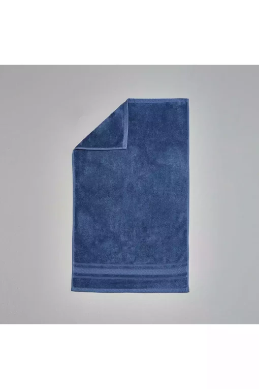 حوله صورت پنبه نرم آبی تیره 50x85cm برند Linens کد 1748485267