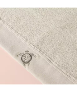 حوله صورت پنبه بژ لاک پشت ها 50x85cm برند Linens کد 1748490126