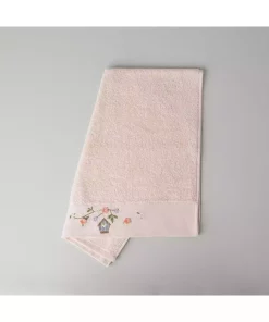 حوله صورت پنبه نارنجی کرم سالمون 50x85cm برند Linens کد 1748490063