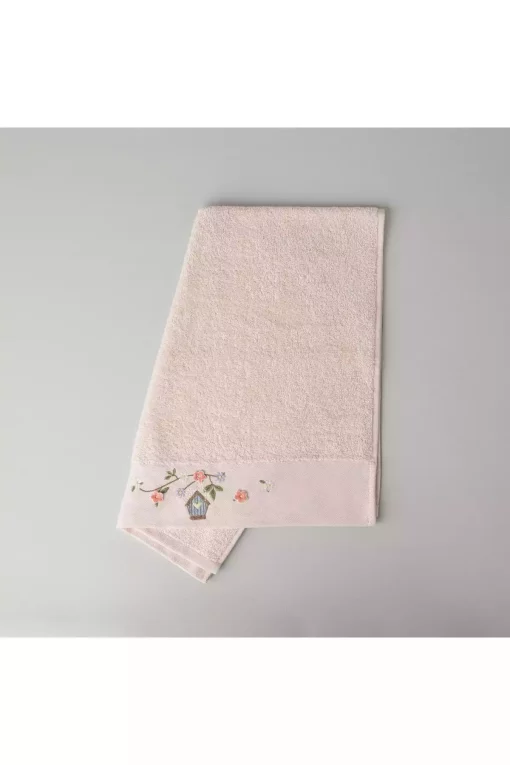 حوله صورت پنبه نارنجی کرم سالمون 50x85cm برند Linens کد 1748490063