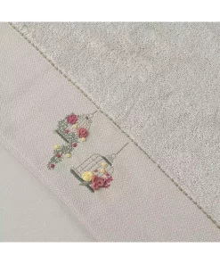 حوله صورت بامبو سنگی خوشی 50x85cm برند Linens کد 1748490070