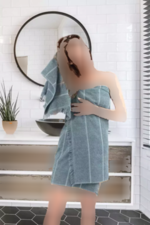 حوله ست حمام ریش‎ریش جاکاردار آبی تیره برند Mariva home کد 1748497266