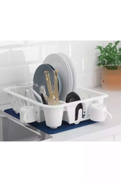 ظرف آبچکان پلاستیکی پیشخوان رنگ سفید رو سانتی متر برند IKEA کد 1747873864