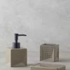 ست سرویس بهداشتی سرامیک قهوه‎ای بلوم برند English Home کد 1748312843