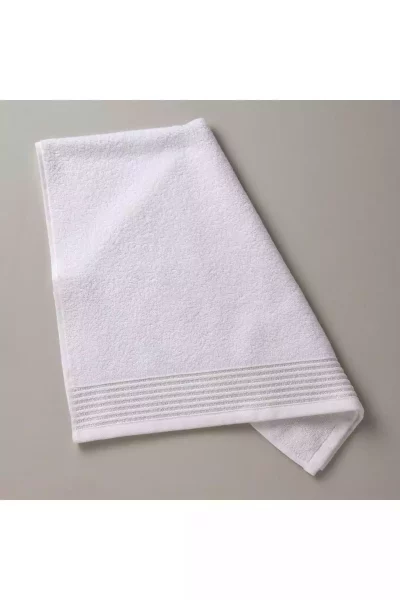 حوله صورت پنبه مروارید سفید 50x80cm برند Linens کد 1748484624