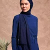 سربند شال پراتیک توری سرمه ای برند Marina کد 1748053933