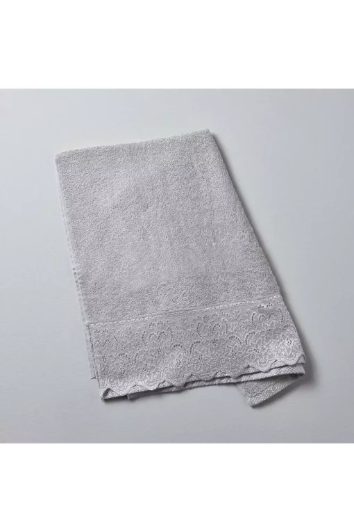 حوله صورت پنبه طوسی 50x80cm برند Linens کد 1748484622