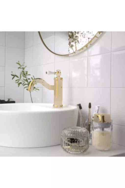 جعبه مایع ست حمام 3تایی طلایی برند IKEA کد 1748323445