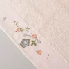 حوله صورت پنبه نارنجی کرم سالمون 50x85cm برند Linens کد 1748490063
