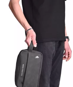 پراتیک آب طراحی خاکستری آنتراسیت کیف دستی مردانه برند U.S. Polo Assn. کد 1748053508