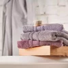 حوله صورت پنبه نرم طوسی تیره 50x85cm برند Linens کد 1748484685