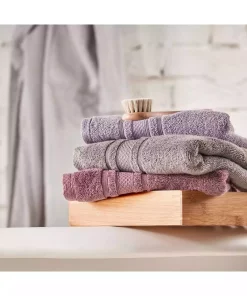 حوله صورت پنبه نرم طوسی تیره 50x85cm برند Linens کد 1748484685