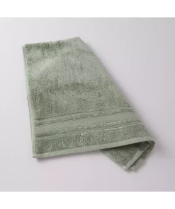 حوله صورت نرم سبز زیتونی 50x85cm برند Linens کد 1748485265