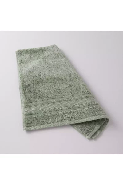 حوله صورت نرم سبز زیتونی 50x85cm برند Linens کد 1748485265
