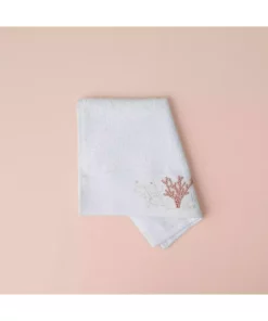 حوله دست و صورت بامبو سفید 30x45cm برند Linens کد 1748485266