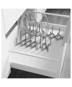 تنظیم کننده جا بشقابی کمد قابل کشو فولادی ضد زنگ فلزی برند IKEA کد 1747873868