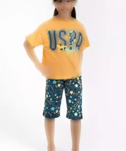 ست کشی زرد دخترانه برند U.S. Polo Assn. کد 1749501067