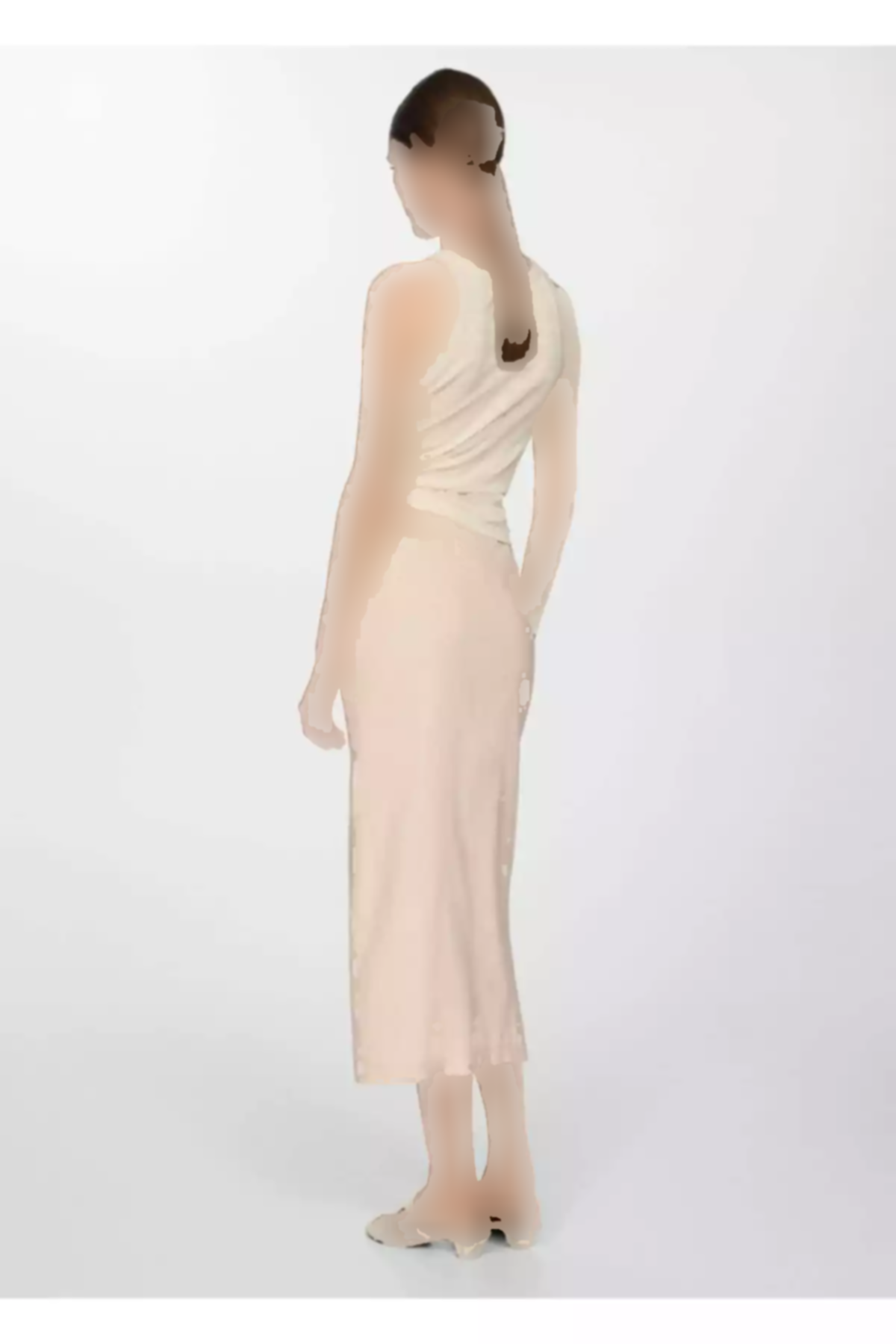 دامن کتان چاک دار برند MANGO کد 1751186469