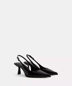 کفش پاشنه بلند پشت تیز کوتاه روشن برند Bershka کد 1750069928