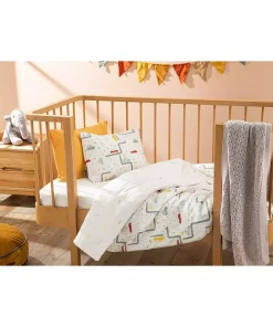 ست کاور سرویس خواب ساده پنبه ای بژ 100x150cm برند English Home کد 1750049229