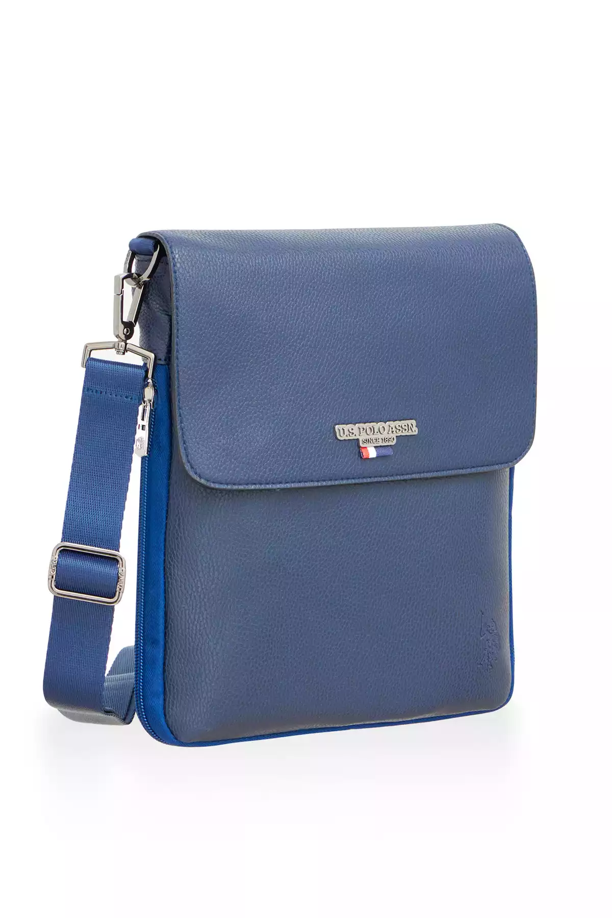 کیف دوشی دستی ضربدری 07مردانه سرمه ای assn برند U.S. Polo Assn. کد 1749183729