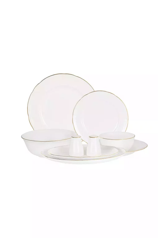 سرویس غذاخوری 30تکه 6نفره طلای سفید ادمون برند Madame Coco کد 1750184470